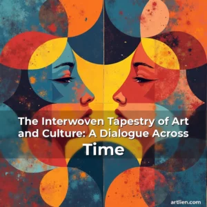 Artistic representation for The Interwoven Tapestry of Art and Culture: A Dialogue Across Time