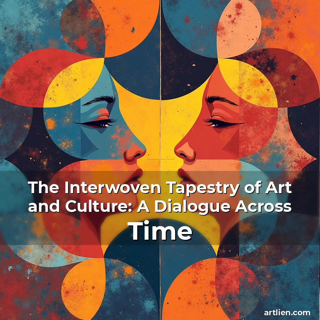 Artistic representation for The Interwoven Tapestry of Art and Culture: A Dialogue Across Time