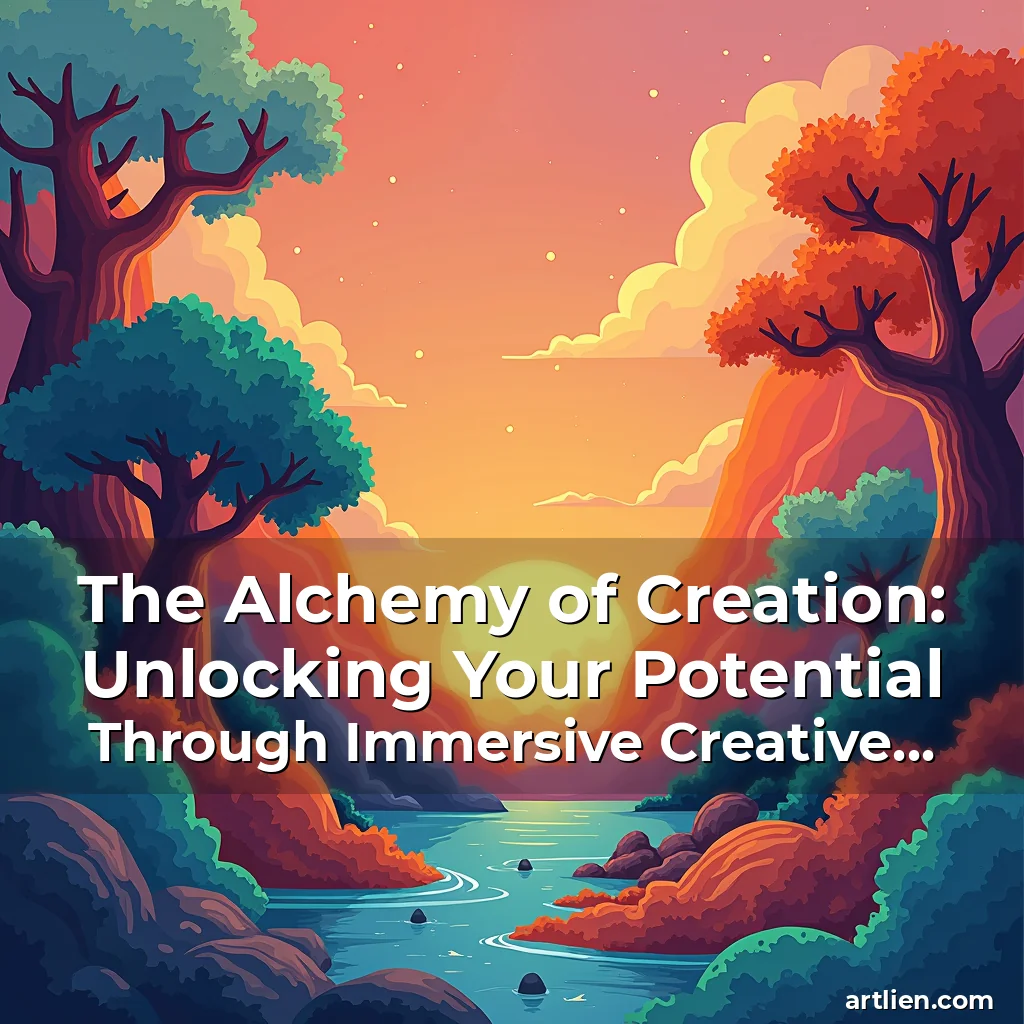 Artistic representation for The Alchemy of Creation: Unlocking Your Potential Through Immersive Creative Workshops