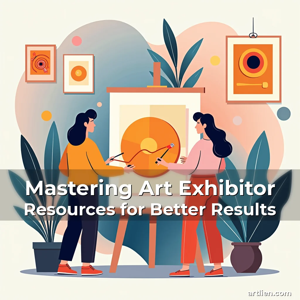 Artistic representation for Mastering Art Exhibitor Resources for Better Results