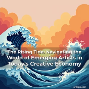 Artistic representation for The Rising Tide: Navigating the World of Emerging Artists in Today's Creative Economy