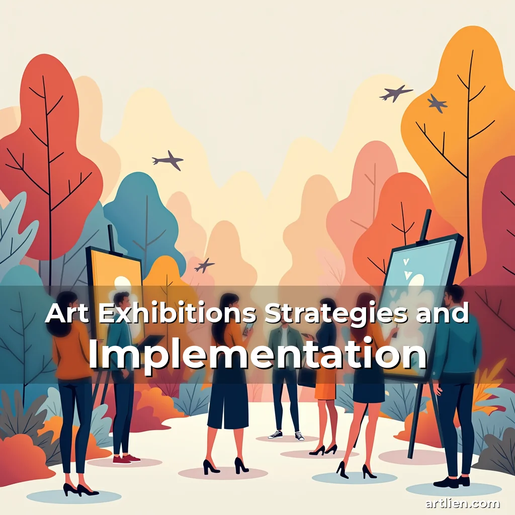 Artistic representation for Art Exhibitions Strategies and Implementation