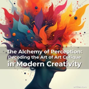 Artistic representation for The Alchemy of Perception: Decoding the Art of Art Critique in Modern Creativity